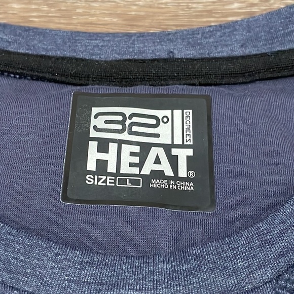 32 Degrees HEAT Men’s Blue Crewneck - L - Picture 3 of 4
